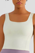 Load image into Gallery viewer, Square Neck Cropped Sports Tank
