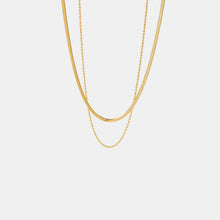 Load image into Gallery viewer, 18K Gold-Plated Double-Layered Necklace
