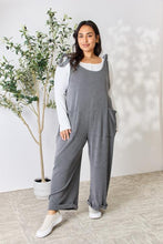 Load image into Gallery viewer, Celeste Full Size Ribbed Tie Shoulder Sleeveless Ankle Overalls
