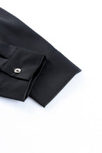 Load image into Gallery viewer, Sequin Button Front High-Low Shirt Dress
