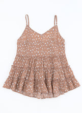 Load image into Gallery viewer, Printed Frill Trim V-Neck Tiered Cami
