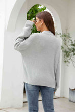 Load image into Gallery viewer, Button Up Drop Shoulder Long Sleeve Cardigan
