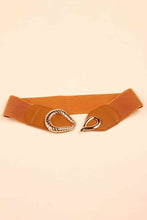 Load image into Gallery viewer, Ribbed Alloy Buckle Elastic Belt
