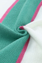 Load image into Gallery viewer, Color Block Buttoned V-Neck Sweater
