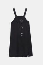 Load image into Gallery viewer, Grommet Detail Split Overall Dress
