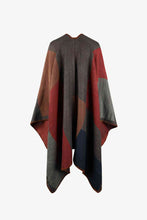 Load image into Gallery viewer, Color Block Open Front Poncho
