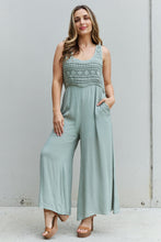 Load image into Gallery viewer, HEYSON Watch Me Full Size Crochet Detail Jumpsuit
