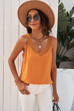 Load image into Gallery viewer, Spliced Lace Plunge Tank
