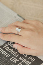 Load image into Gallery viewer, Natural Moonstone Platinum-Plated Ring
