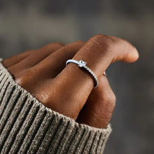 Load image into Gallery viewer, Heart Shape Inlaid Zircon Enamel Ring
