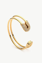 Load image into Gallery viewer, Rhinestone Double Hoop Bracelet
