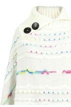 Load image into Gallery viewer, Cloak Sleeve Fringe Detail Poncho
