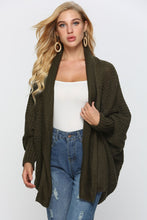 Load image into Gallery viewer, Open Front Dolman Sleeve Longline Cardigan
