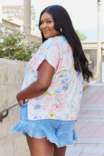 Load image into Gallery viewer, White Birch One And Only Full Size Short Sleeve Floral Print Top
