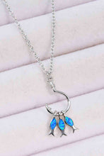 Load image into Gallery viewer, Opal Fish 925 Sterling Silver Necklace
