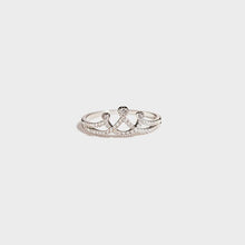 Load image into Gallery viewer, Crown Shape Inlaid Zircon 925 Sterling Silver Ring
