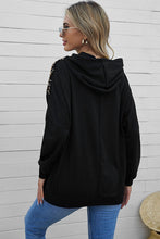 Load image into Gallery viewer, Chevron Sequin Drawstring Hoodie
