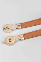 Load image into Gallery viewer, Zinc Alloy Buckle PU Leather Belt
