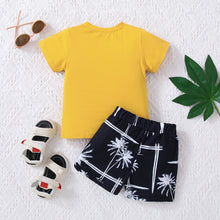 Load image into Gallery viewer, Kids Graphic Tee and Printed Shorts Set
