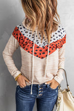 Load image into Gallery viewer, Printed Chevron Raglan Sleeve Hoodie
