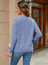 Load image into Gallery viewer, Round Neck Raglan Sleeve Sweater
