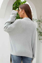 Load image into Gallery viewer, Waffle-Knit Dropped Shoulder Cardigan
