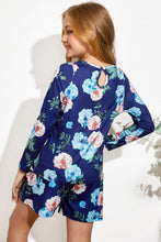 Load image into Gallery viewer, Girls Floral Long Sleeve Top and Shorts Set
