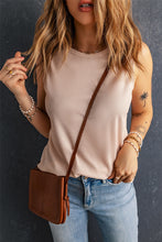 Load image into Gallery viewer, Waffle Knit Round Neck Tank
