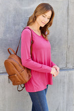 Load image into Gallery viewer, Basic Bae Full Size V-Neck Long Sleeve Top
