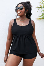 Load image into Gallery viewer, Plus Size Scoop Neck Tankini Set
