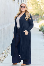 Load image into Gallery viewer, Basic Bae Full Size Open Front Long Sleeve Cover Up
