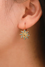 Load image into Gallery viewer, Turquoise Sun Drop Earrings
