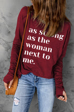 Load image into Gallery viewer, Letter Graphic Thumbhole Sleeve Top
