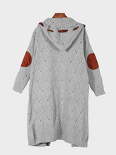 Load image into Gallery viewer, Openwork Long Sleeve Open Front Hooded Cardigan
