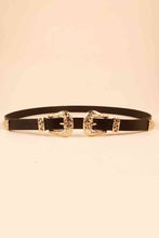 Load image into Gallery viewer, Double Buckle PU Leather Belt
