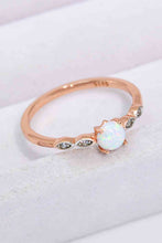 Load image into Gallery viewer, Opal Contrast Platinum-Plated Ring
