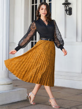 Load image into Gallery viewer, Leopard Print Pleated Midi Skirt

