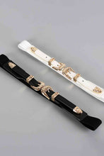 Load image into Gallery viewer, Double Buckle PU Leather Belt
