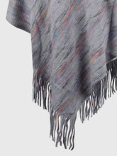 Load image into Gallery viewer, Fringe Hem Hooded Poncho
