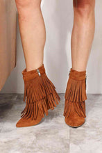 Load image into Gallery viewer, Legend Women&#39;s Tassel Wedge Heel Ankle Booties
