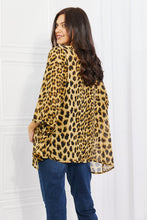 Load image into Gallery viewer, Melody Wild Muse Full Size Animal Print Kimono in Brown
