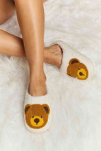 Load image into Gallery viewer, Melody Teddy Bear Print Plush Slide Slippers
