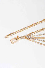 Load image into Gallery viewer, Rhinestone Decor Metal Chain Belt

