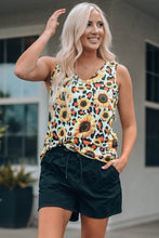 Load image into Gallery viewer, Sunflower Scoop Neck Tank
