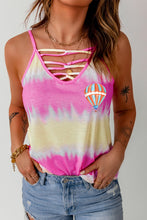Load image into Gallery viewer, Tie-Dye Strappy Neck Tank
