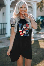 Load image into Gallery viewer, Mixed Print Graphic Twisted Dress
