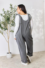 Load image into Gallery viewer, Celeste Full Size Ribbed Tie Shoulder Sleeveless Ankle Overalls
