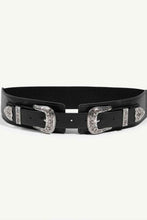 Load image into Gallery viewer, Double Buckle PU Leather Belt
