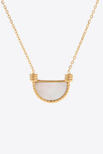 Load image into Gallery viewer, Stainless Steel Semi Circle Pendant Necklace
