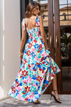 Load image into Gallery viewer, Smocked Printed Wide Strap Tiered Dress
